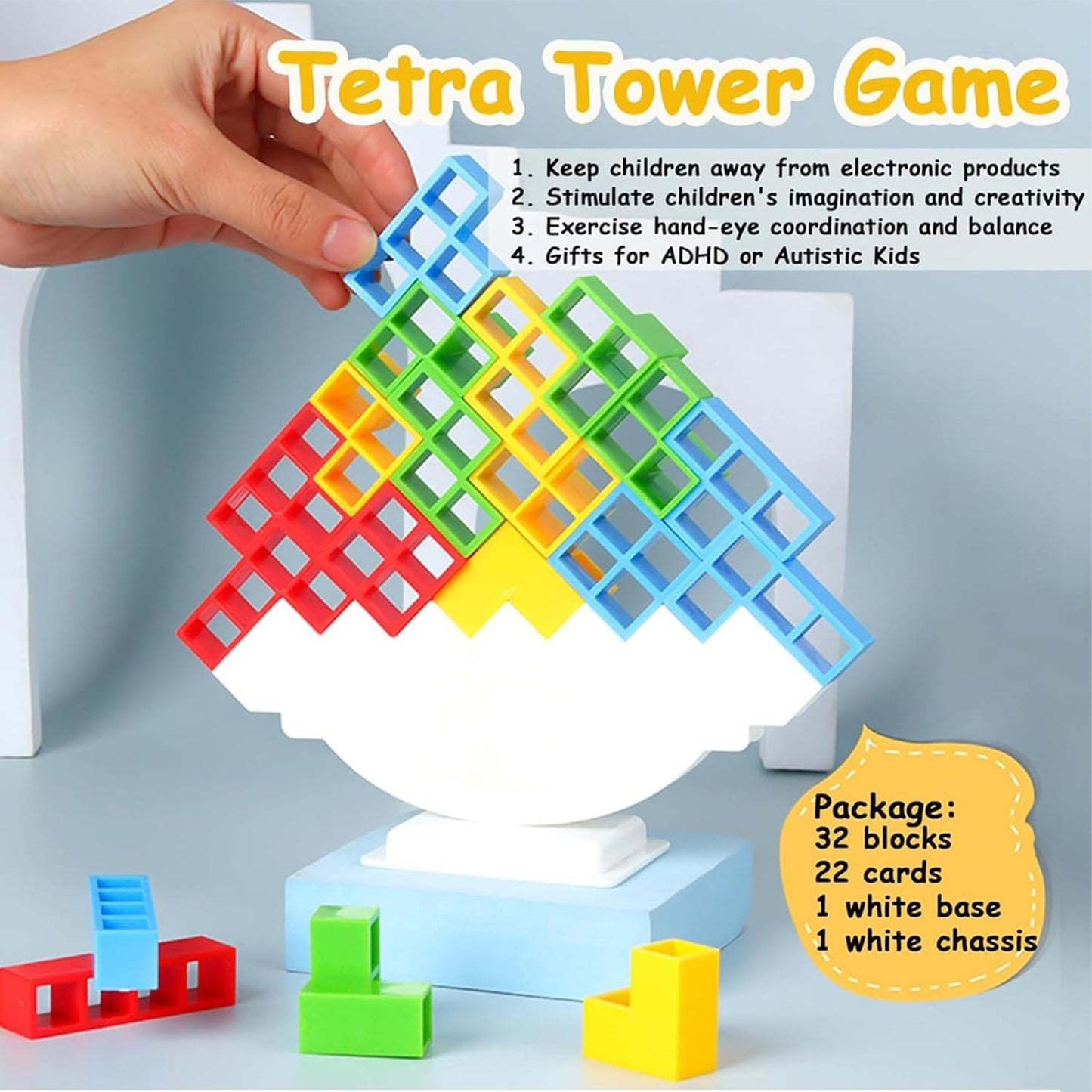 Toybharat Tetra Tower | Activity Toys | Birthday Gift for Boy and Girl Baby