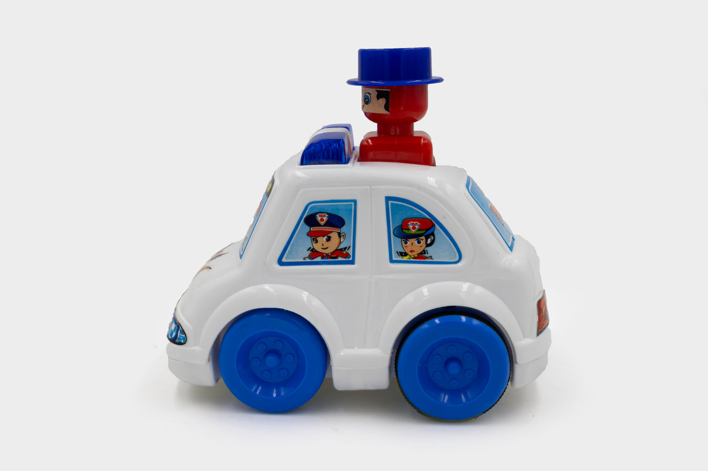 Toybharat Push N Go City Police  Car | Multicolour | Push N Go Toys | Interactive Toy | Kids Gift