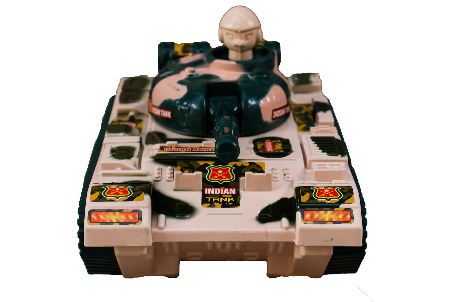 Toybharat Free Wheel Indian Tank | Multicolour | Free Wheel Toys | Birthday Gift for Boy and Girl Baby