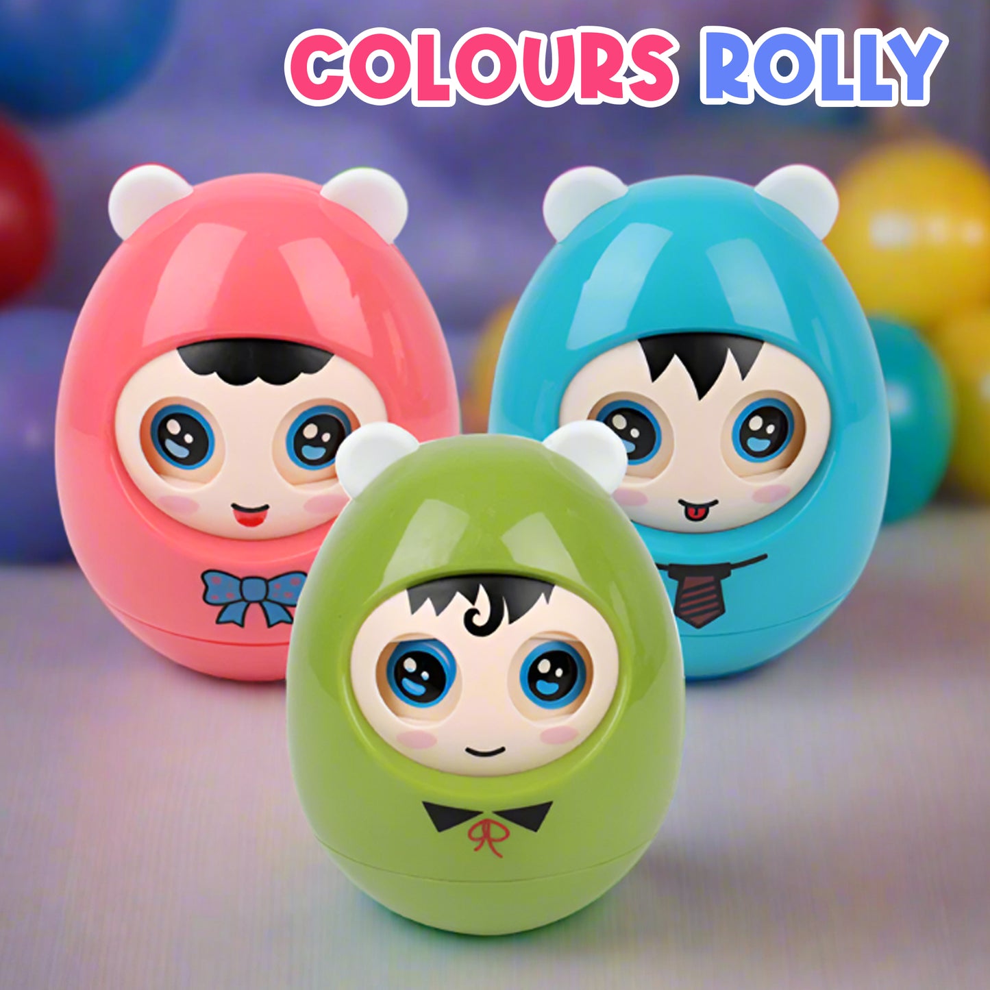 ToyBharat Musical Rolly Polly Owl | Multicolour | Travel Toys | Birthday Gift for kids | Interactive Toys| One Pcs. 1