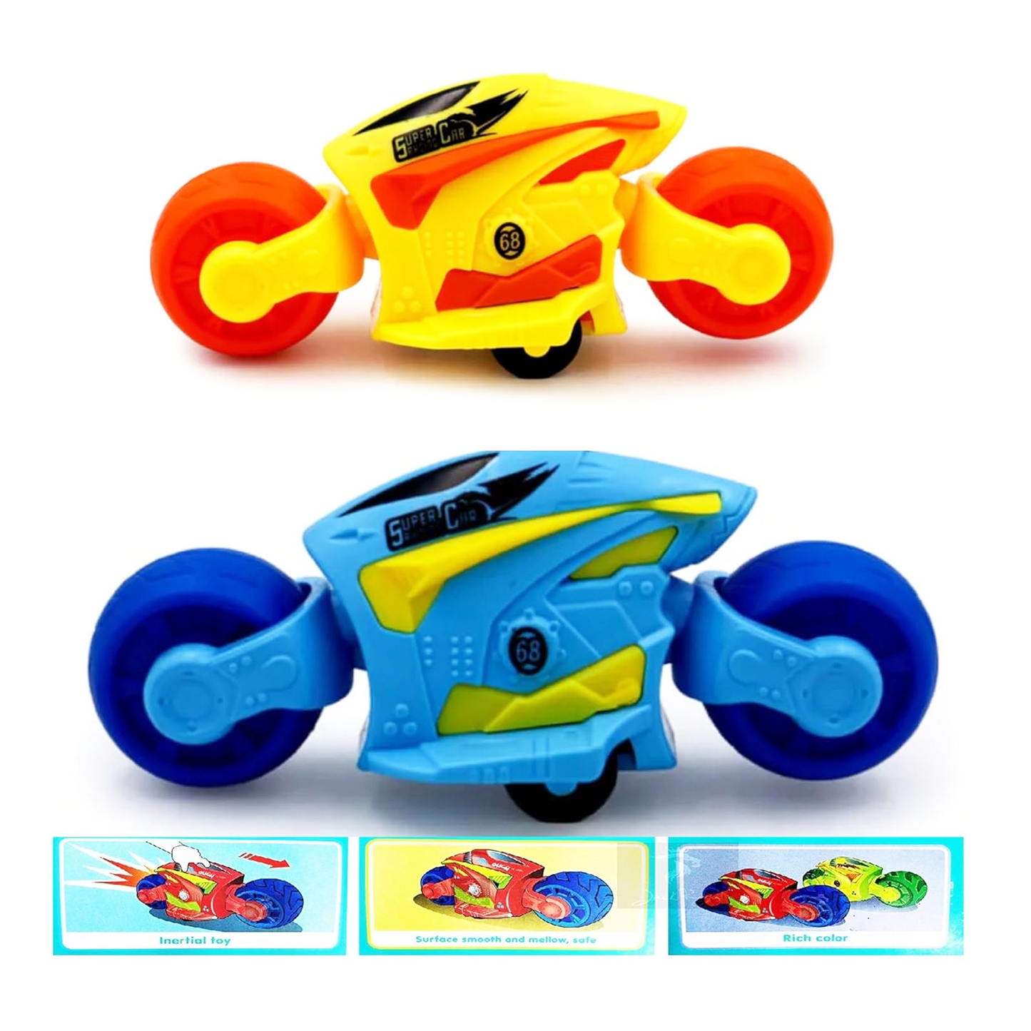 Toybharat Super Bike |Multicolour | Intractive Toys | Friction Power Toys
