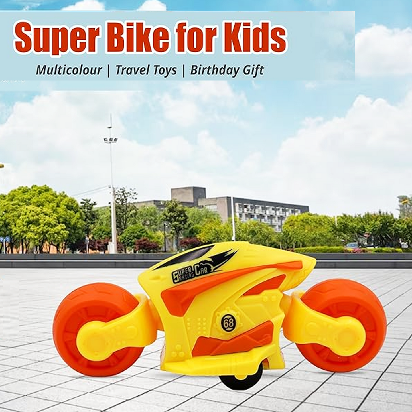 Toybharat Super Bike |Multicolour | Intractive Toys | Friction Power Toys