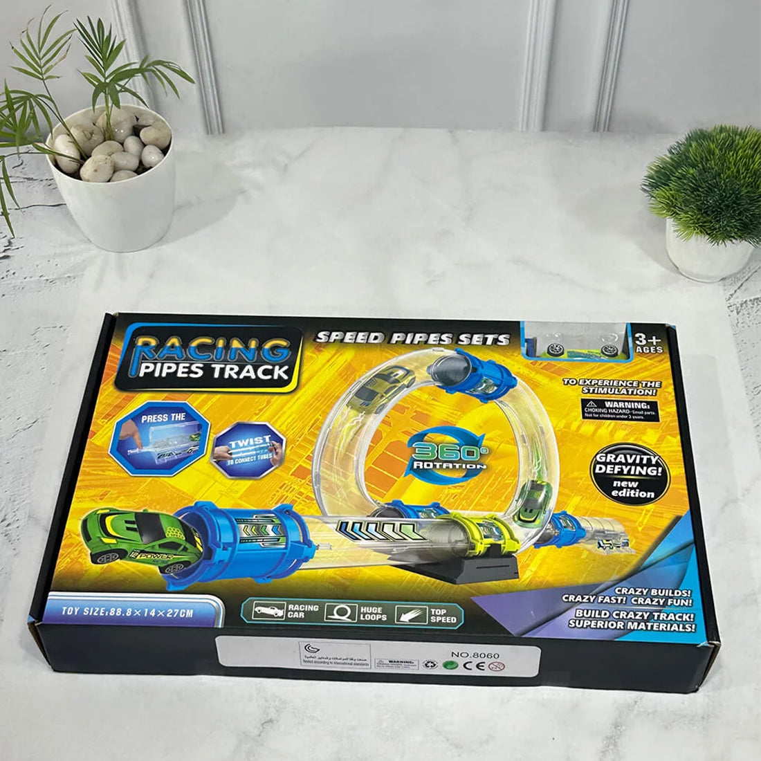 ToyBharat Pipe Racing Track is a multicolour playset with twisty tracks for thrilling car races. Fun, engaging, and perfect as a toy gift for kids.