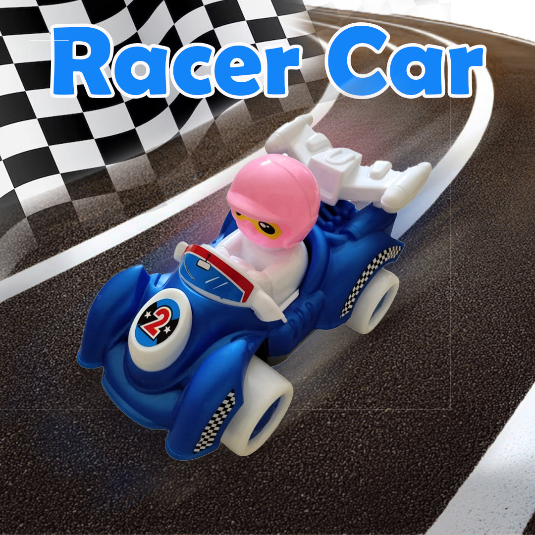 ToyBharat Racer Car is a Multicolour Friction Power Toy with a Realistic Design. Perfect Gift for Kids aged 1–6 Years. Safe, Non-Toxic, and ideal for exciting indoor and outdoor play adventures.