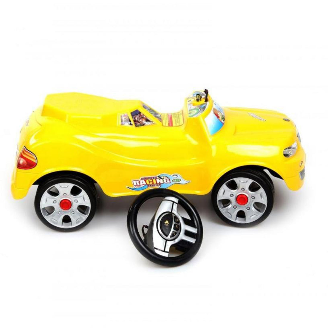ToyBharat BMX Metallic Rider is a multicolour ride-on toy and walker tricycle for kids aged 1–6 years. Ideal for indoor and outdoor play, it's safe, non-toxic, and perfect as a fun travel or birthday gift.