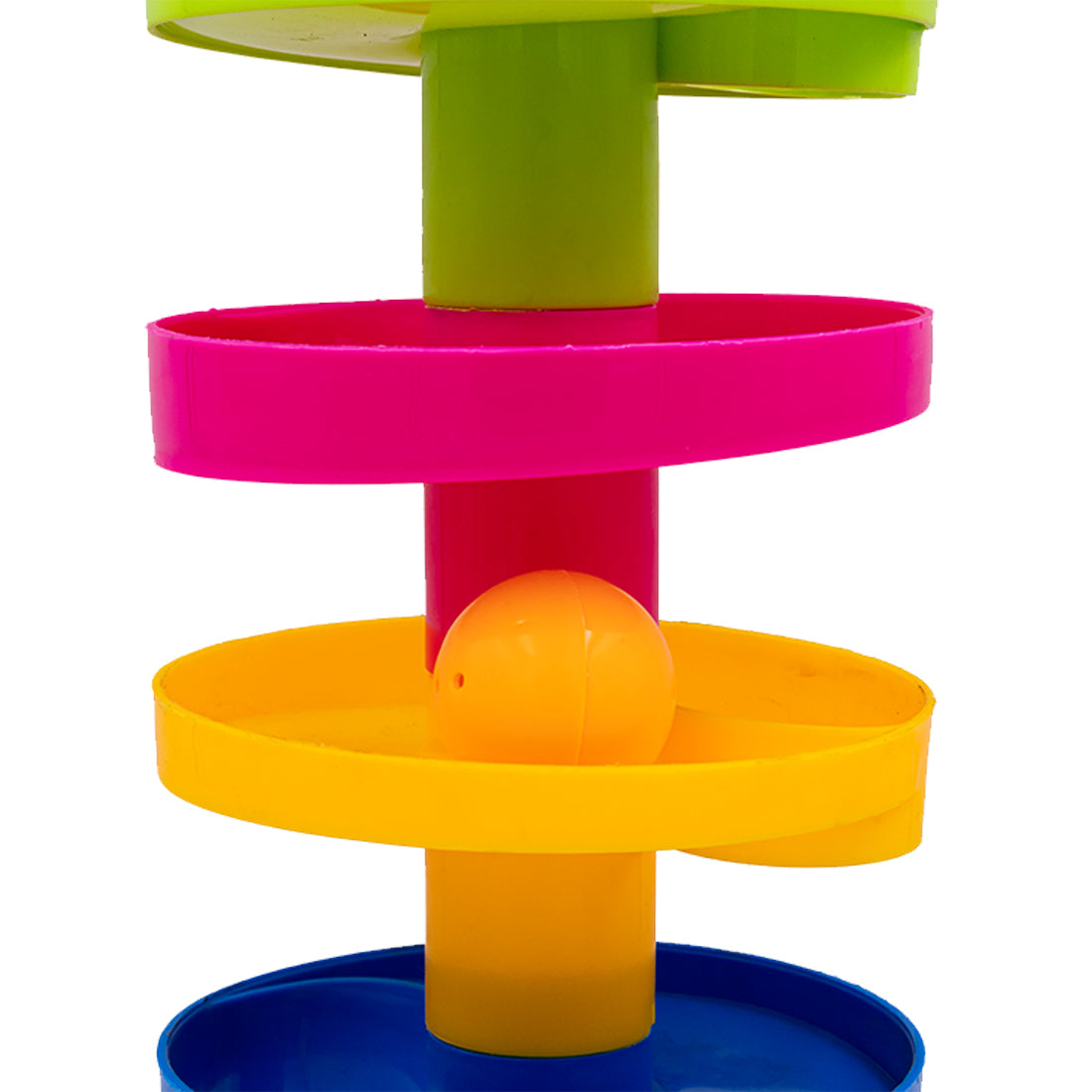 ToyBharat Rolla Ball 5 Layers Swirling Ball Ramp Roll Ball Toy for Baby Kids | Drop and Go Ball Stack and Toss Game with 3 Balls