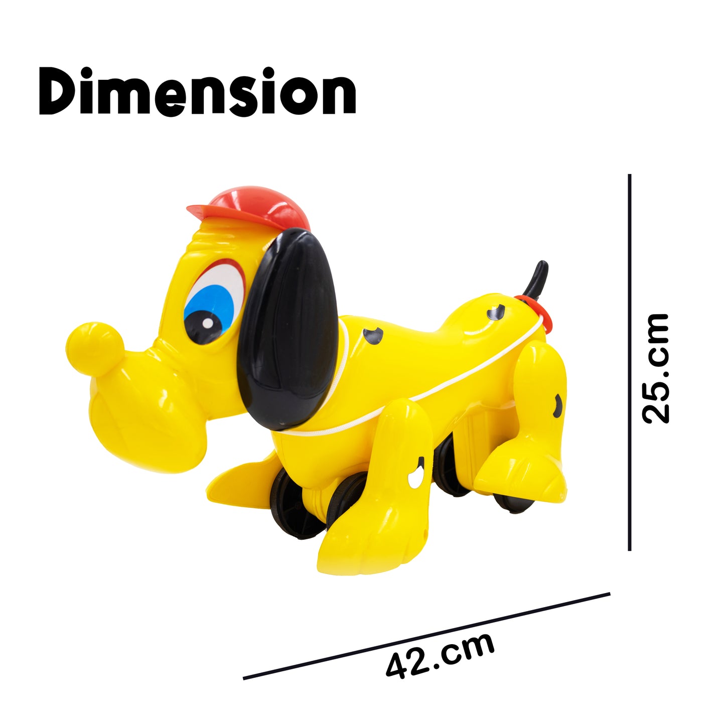 ToyBharat My Snoopy Dog Pull Along Toy is a multicolour travel toy for kids aged 1-6 years. With realistic dog design, it boosts motor skills, encourages walking, and ensures safe indoor and outdoor play.