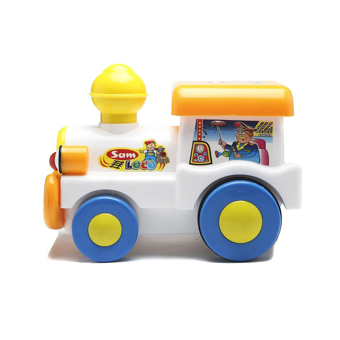 Toybharat Sam Loco | Multicolour | Travel Toys | Interactive Toy | Friction Powered Toys