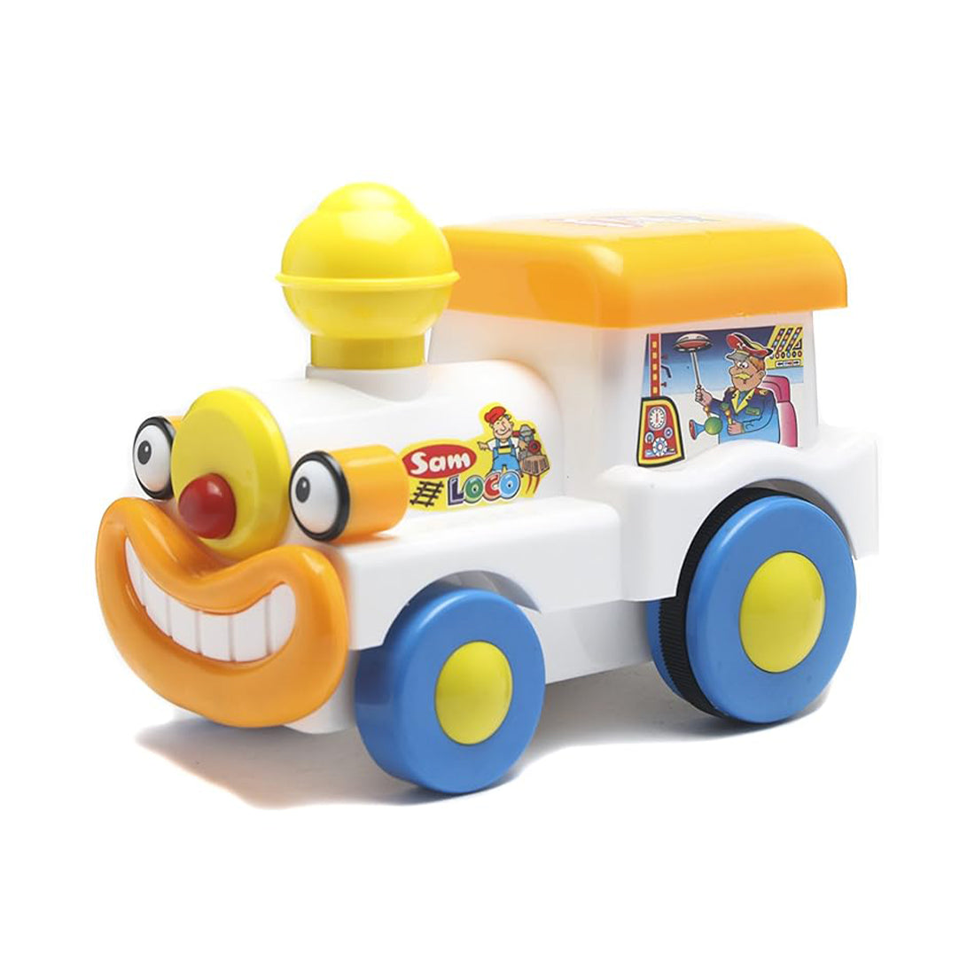 Toybharat Sam Loco | Multicolour | Travel Toys | Interactive Toy | Friction Powered Toys