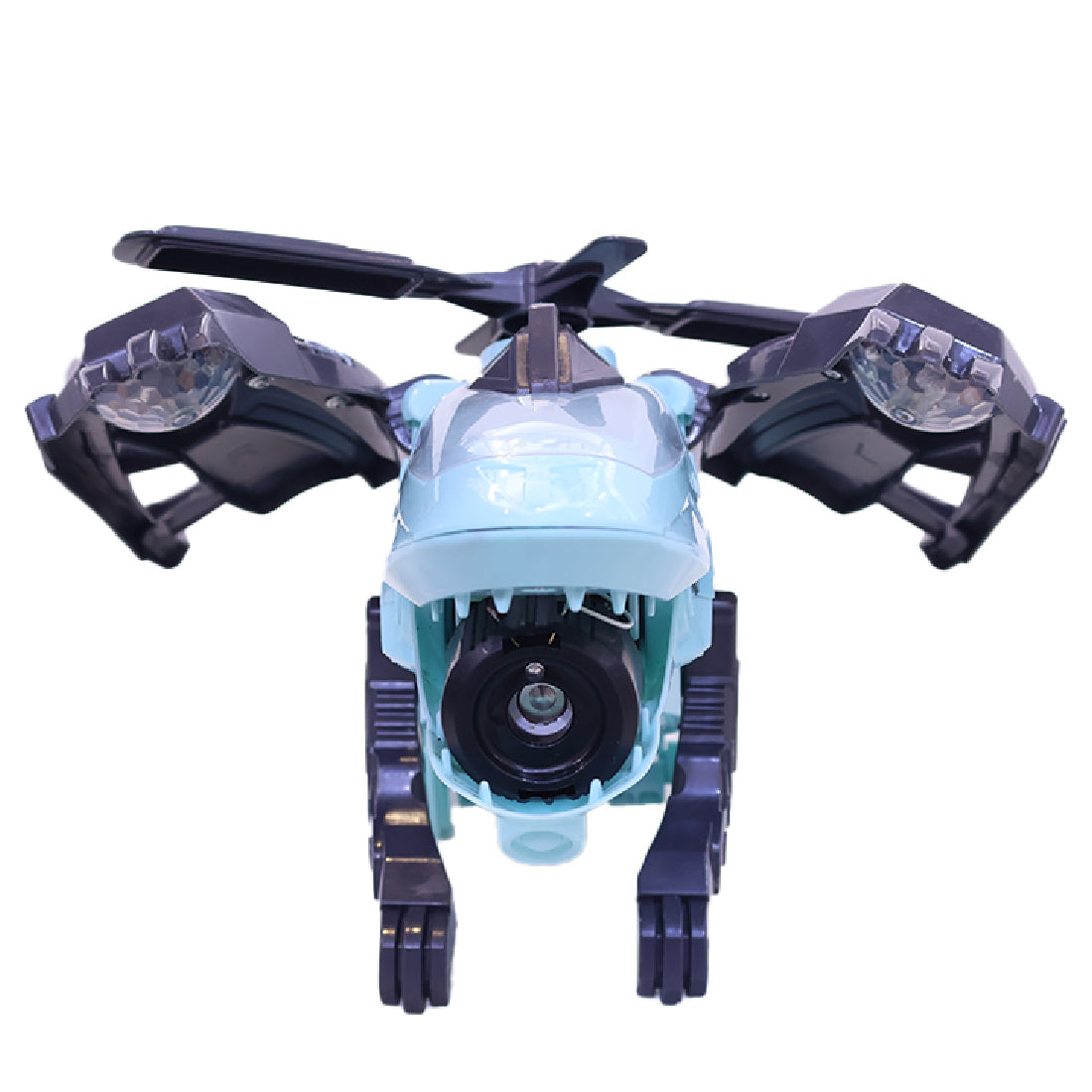 ToyBharat 2-in-1 Deformer Plane transforms from helicopter to dinosaur with lights, music, and smoke spray. Bump N Go motion adds fun, making it a perfect gift toy for toddlers and babies aged 0–3 years.