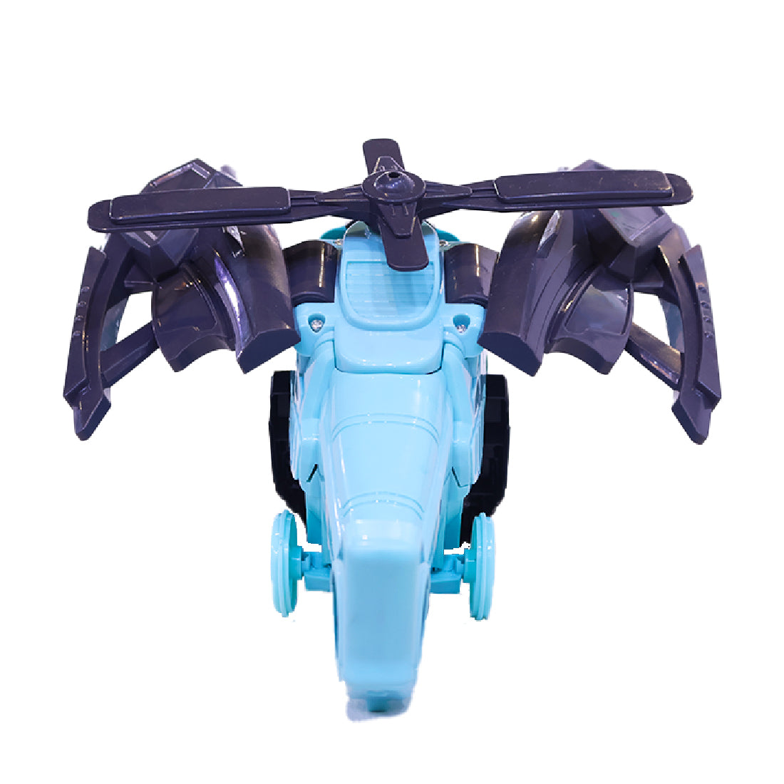 ToyBharat 2-in-1 Deformer Plane transforms from helicopter to dinosaur with lights, music, and smoke spray. Bump N Go motion adds fun, making it a perfect gift toy for toddlers and babies aged 0–3 years.