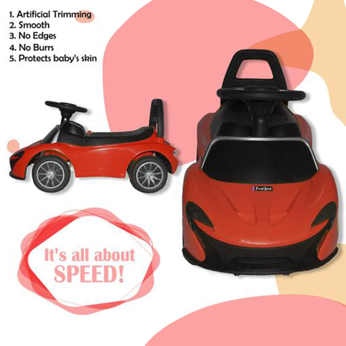 ToyBharat Spider Rider | Multicolour | Exciting ride-on tricycle car toy | Perfect for kids’ travel fun, balance, and adventurous playtime