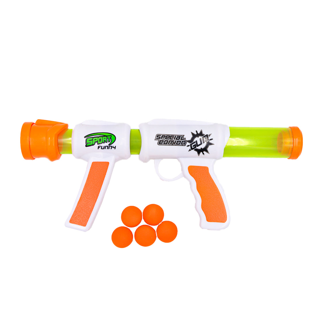 ToyBharat Sports Gun Toys for Kids 5 Years | Fun Target Shooting Blaster Gun with 5 Soft Foam Bullets | Blaze Storm Hot Fire Toy Gun for Boys, Girls, Teen, Adults | Birthday Gift - Made in India