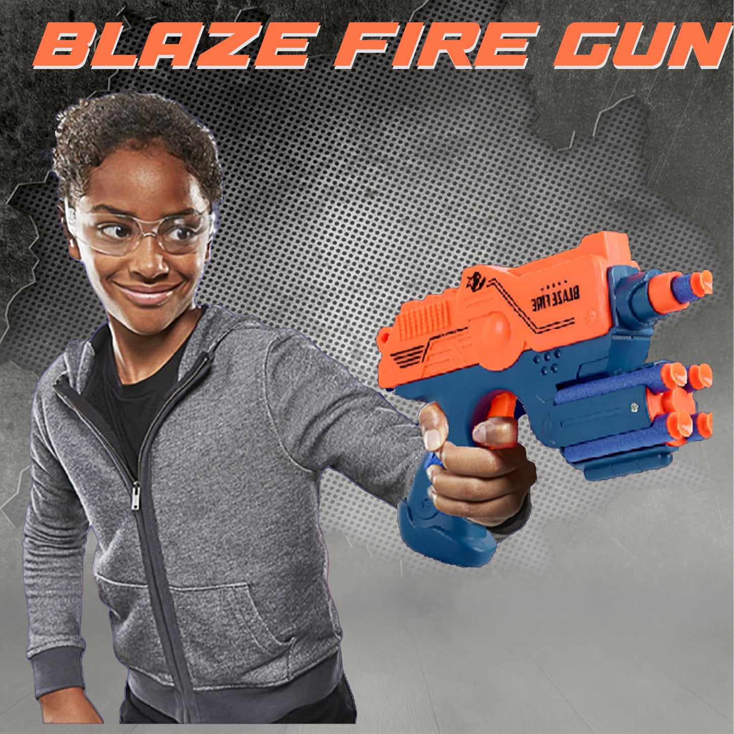 Toybharat Blaze Fire Gun | Multicolour | Gun Toys | Birthday Gift for Boy and Girl Baby | Interactive Toys