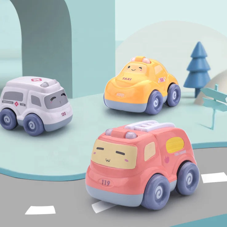 ToyBharat Light & Musical Pullback Car Toy Set includes 4 friction-powered push-and-go vehicles with fun cartoon designs, 3D lights, and music. Safe for toddlers aged 1+, it’s the perfect early learning gift.
