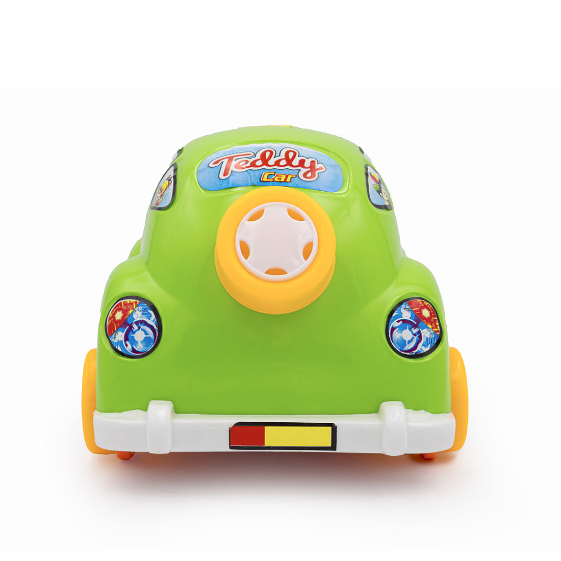 ToyBharat Teddy Car Friction Toy in Multicolour with Realistic Design is the perfect Travel Toy and Birthday Gift for Kids aged 1-6 Years. Safe, Non-Toxic, Battery-Free, ideal for Indoor and Outdoor Play fun.
