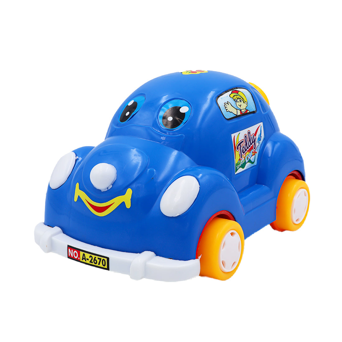 ToyBharat Teddy Car Friction Toy in Multicolour with Realistic Design is the perfect Travel Toy and Birthday Gift for Kids aged 1-6 Years. Safe, Non-Toxic, Battery-Free, ideal for Indoor and Outdoor Play fun.