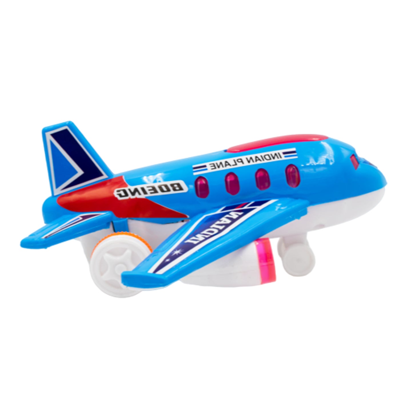 Toybharat Indian Plane |Multicolour |Friction Power Toys | Birthday Gift for Boy and Girl Baby