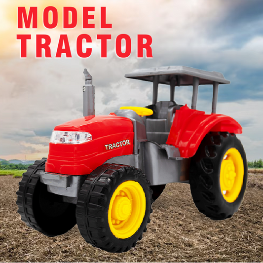 Toybharat Free Wheel Model Tractor | Multicolour | Realistic farm toy with smooth free-wheel action | Perfect gift for kids who love vehicles