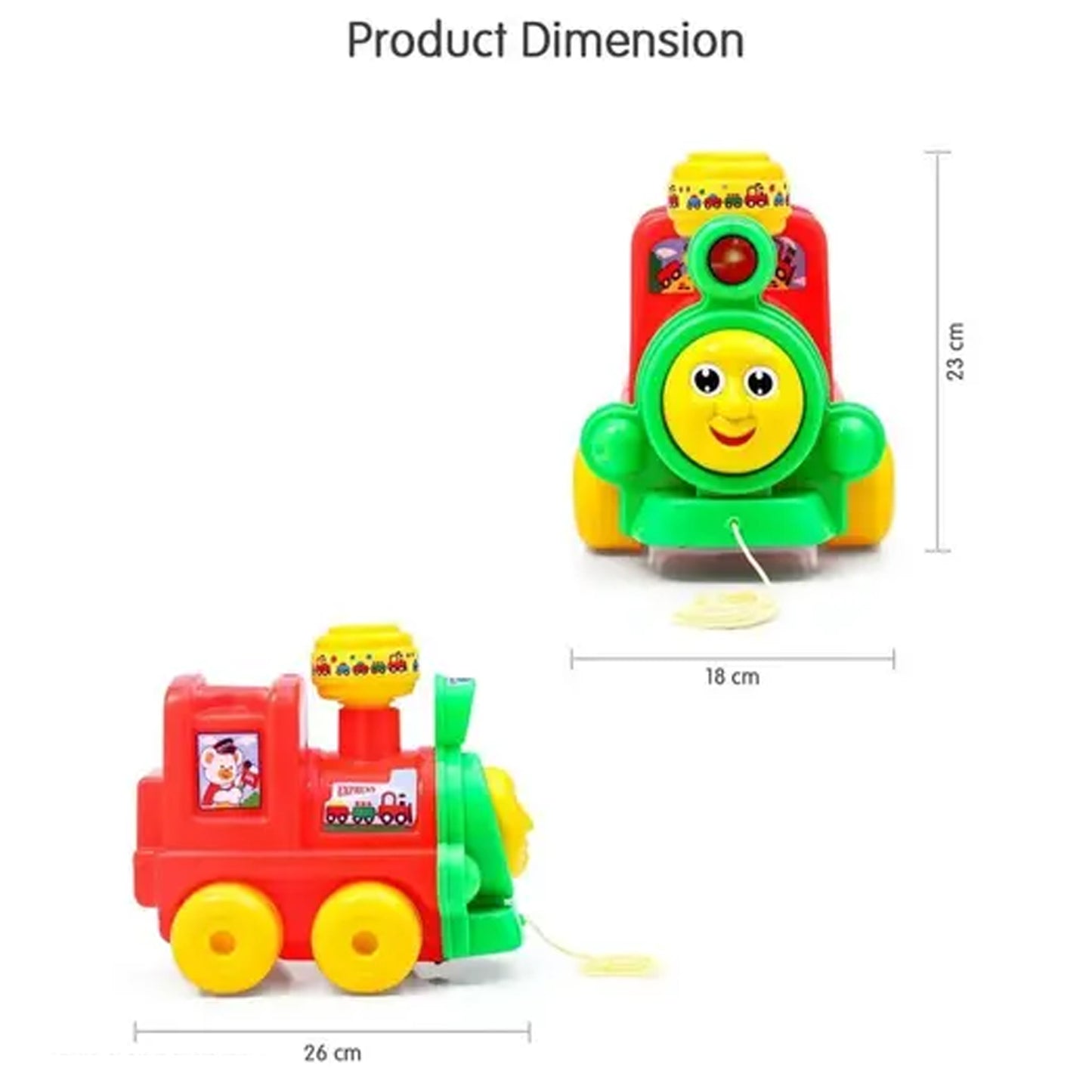 ToyBharat Thomas Engine Pull Along Toy is a vibrant multicolour train toy for kids aged 1-6. Safe, non-toxic, and fun for travel or home, it encourages walking, coordination, and imaginative indoor or outdoor play.