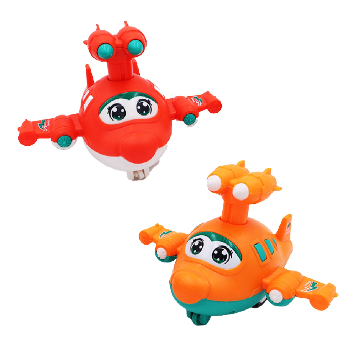 Toybharat Press N Go Aircraft |Multicolour | Travel Toys | Birthday Gift for Boy and Girl Baby|Push n Go