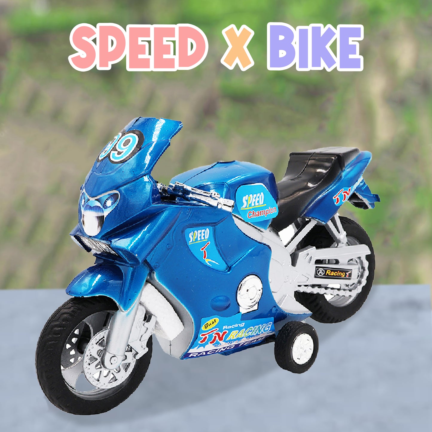 Toybharat Speed Ex- Bike |Multicolour |Friction Power Toys| Birthday Gift for Boy and Girl Baby