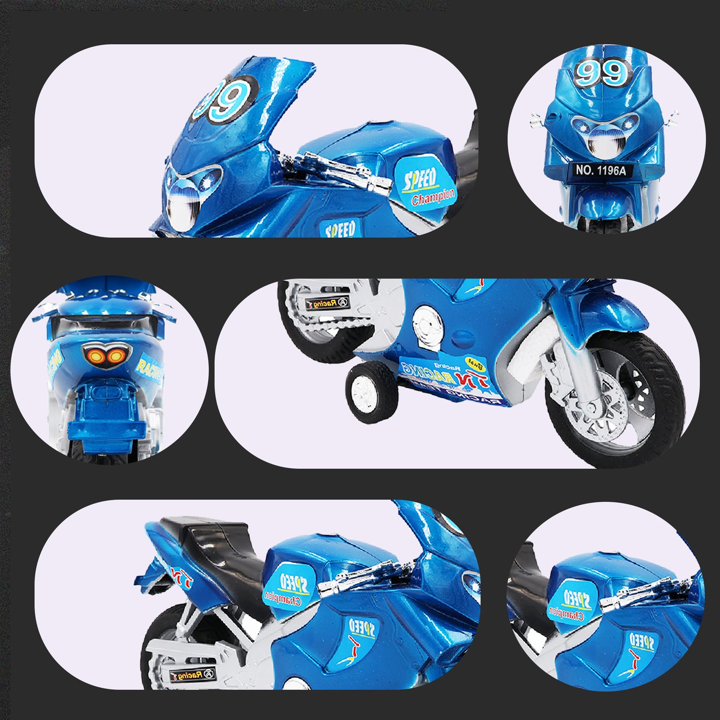 Toybharat Speed Ex- Bike |Multicolour |Friction Power Toys| Birthday Gift for Boy and Girl Baby