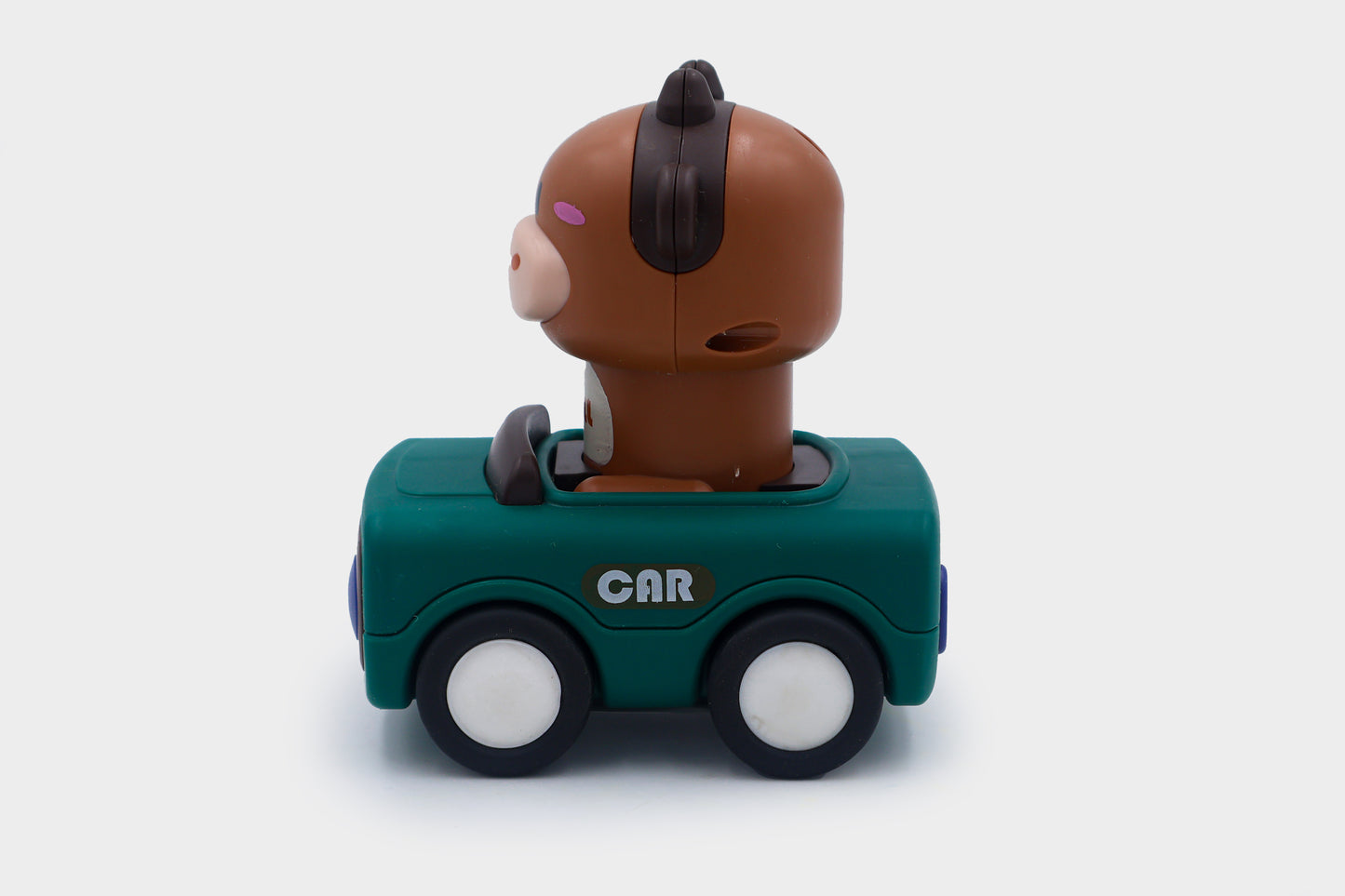 Toybharat Pressing go Animal Car 1 Pcs. | Multicolour | Push N Go Toys | Kids Gift
