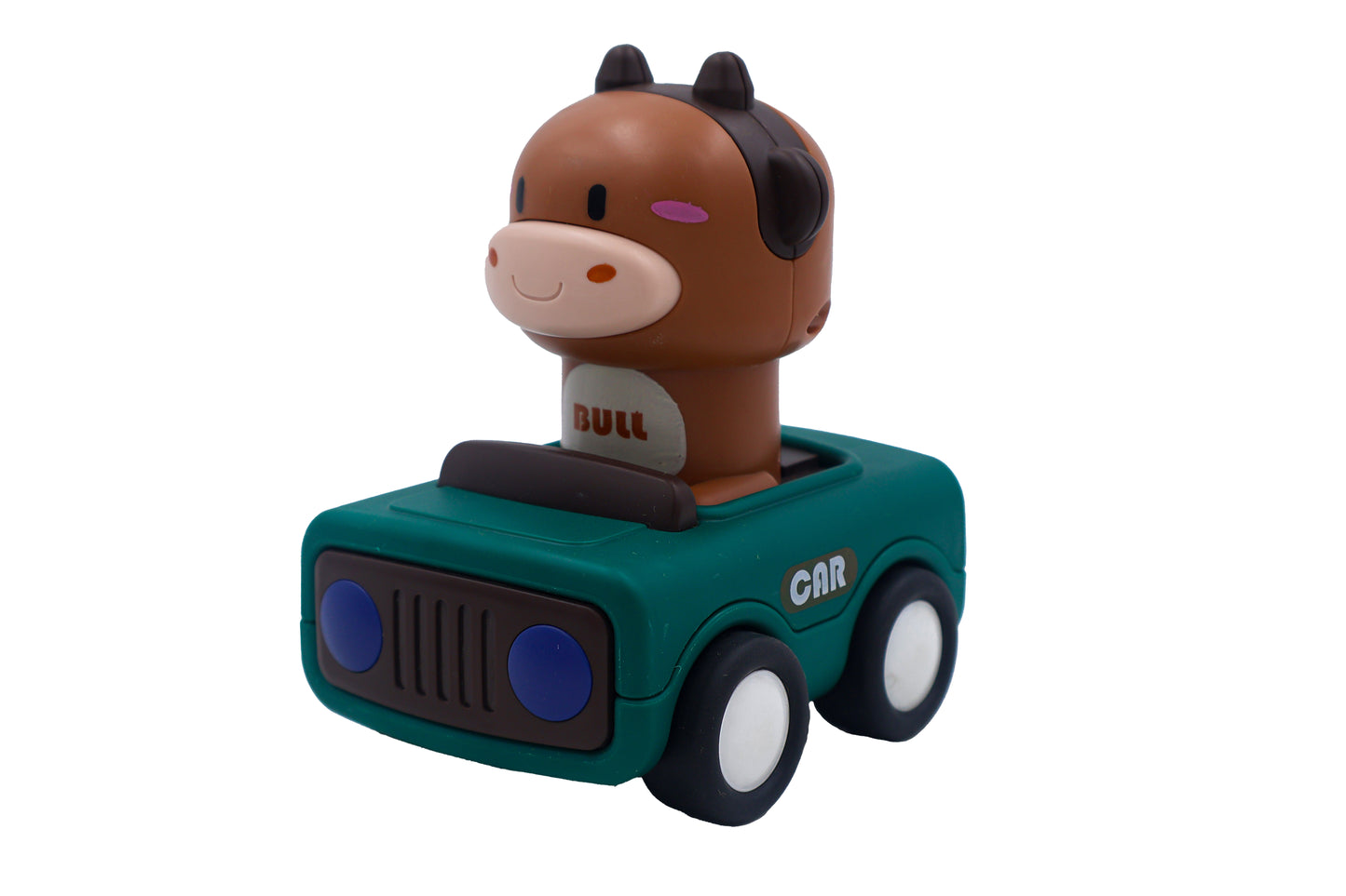 Toybharat Pressing go Animal Car 1 Pcs. | Multicolour | Push N Go Toys | Kids Gift