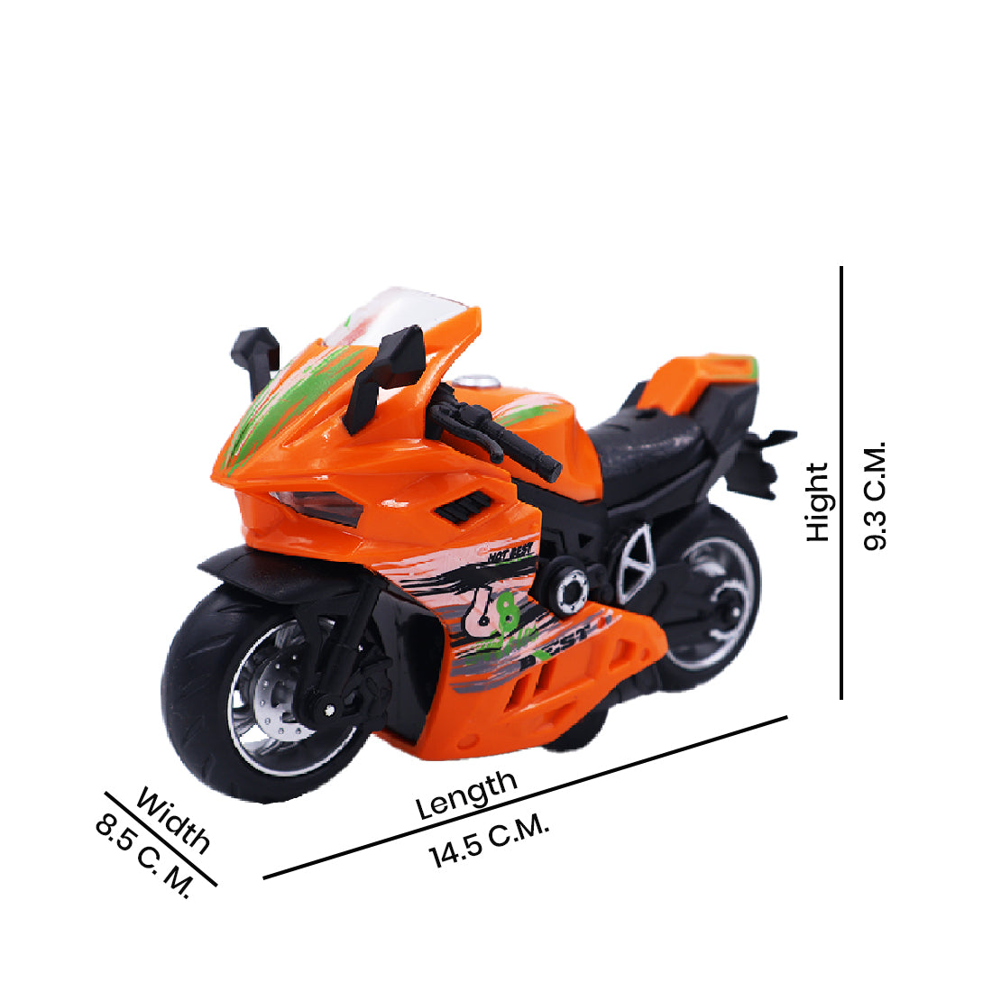 ToyBharat  Motorcycle Toy - Friction Motorcycle Toys, Tiny Gift with Music Lighting, Motorcycles Toy for Kids Boys Age 3-8 Year