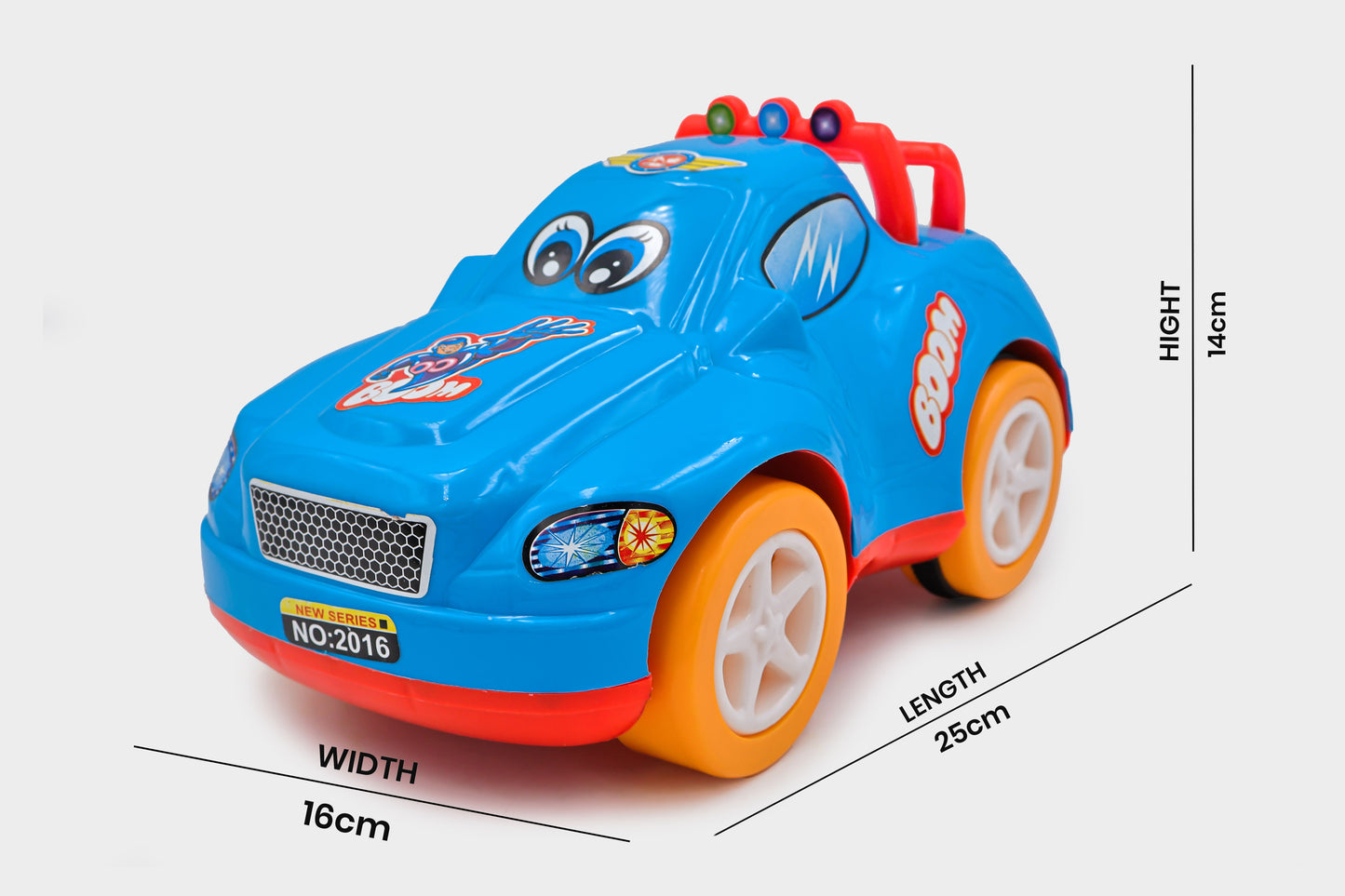 Toybharat Boom Car |Multicolour |Friction Power Toys | Birthday Gift for Boy and Girl Baby