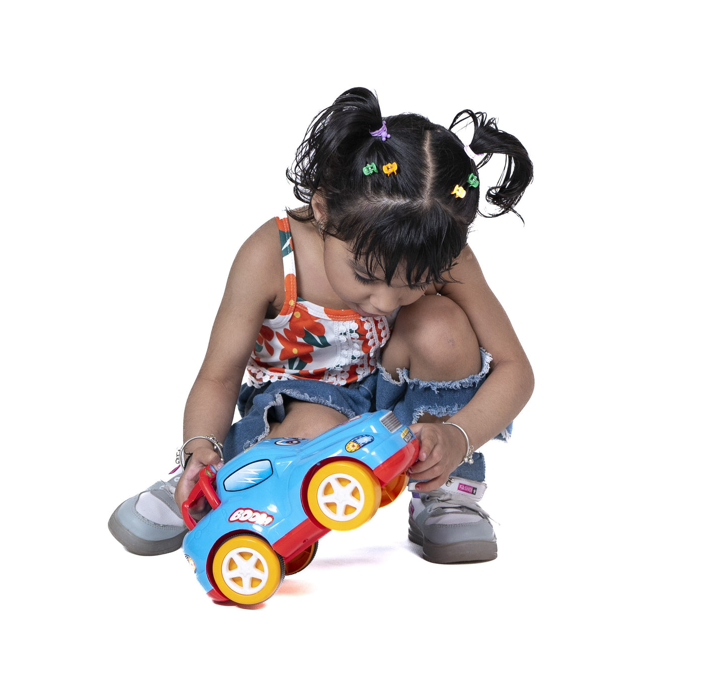 Toybharat Boom Car |Multicolour |Friction Power Toys | Birthday Gift for Boy and Girl Baby