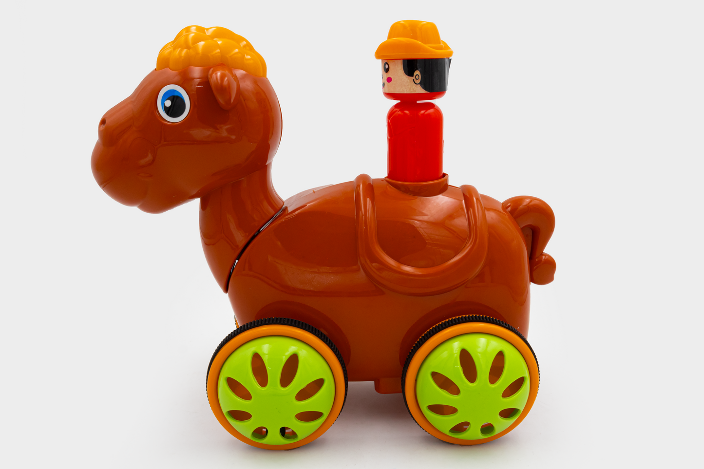 ToyBharat Push n Go Camel – A fun and engaging gift toy for kids aged 1-6 years. Made in India with a realistic design, this safe and non-toxic toy ensures indoor and outdoor play in vibrant multicolour.