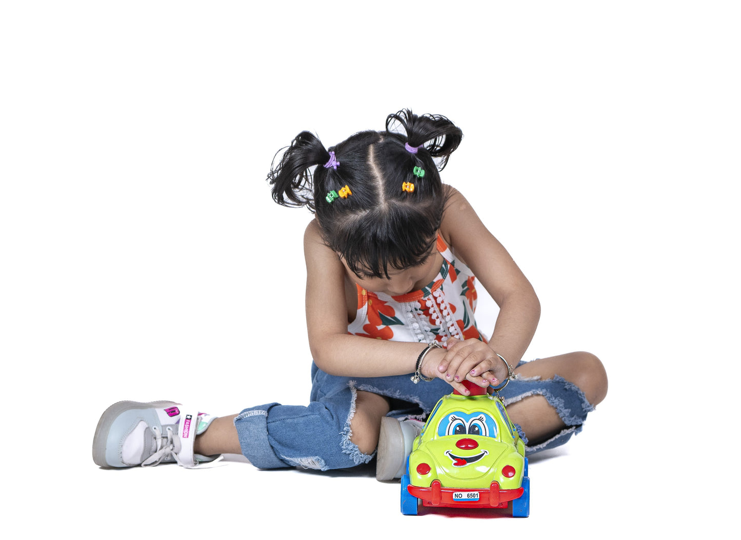 Toybharat Push N Go Cartoon Car |Multicolour | Travel Toys | Birthday Gift for Boy and Girl Baby