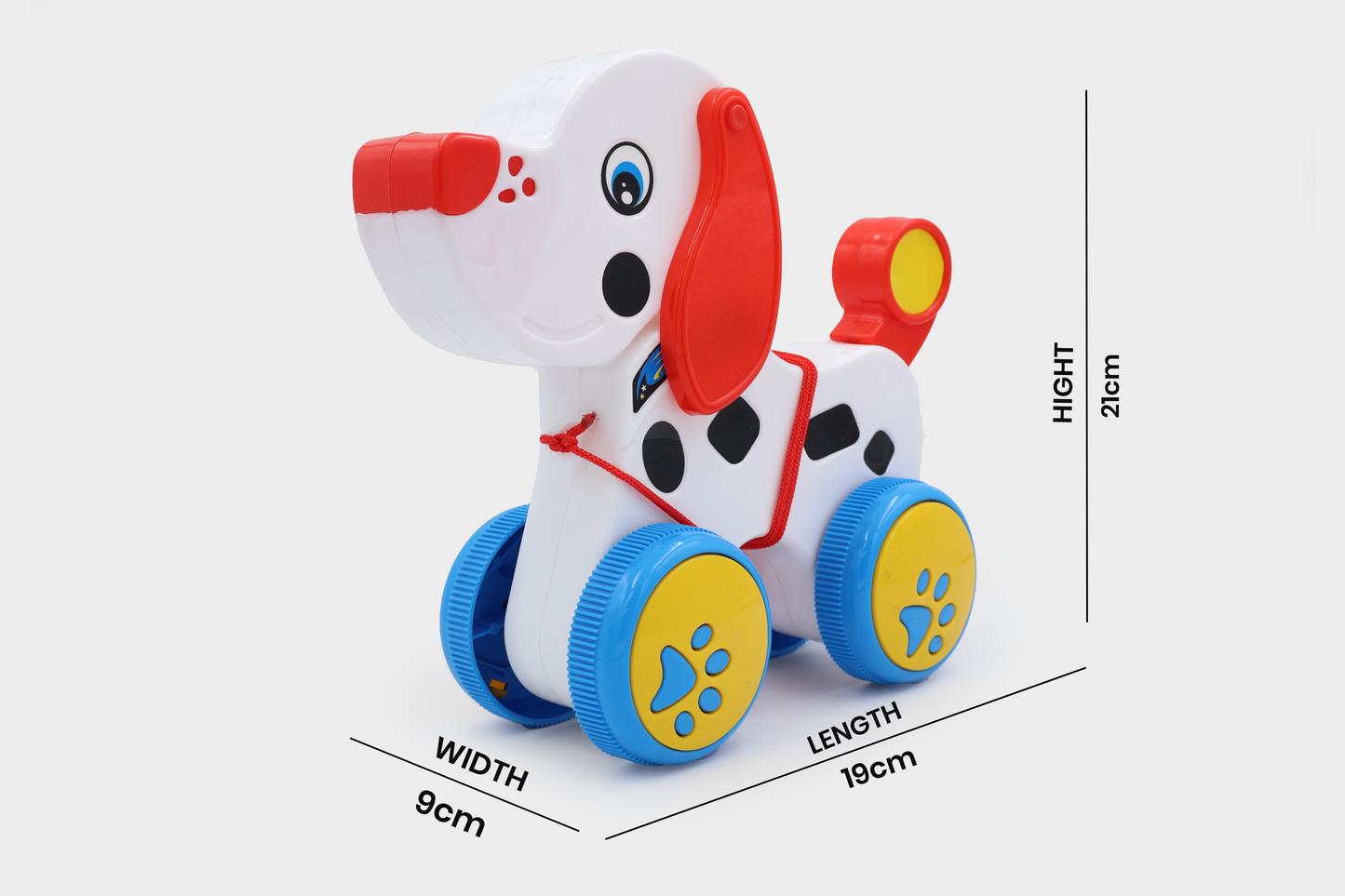 Toybharat Choco Dog |Multicolour | Travel Toys | Toy Gift |Pull Along Toy