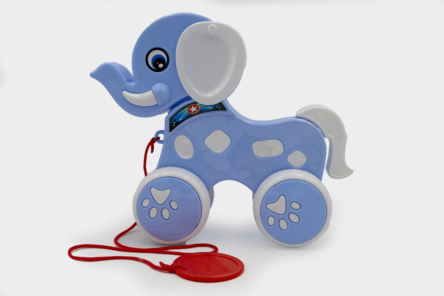 ToyBharat Choo Choo Elephant is a multicolour pull-along travel toy designed for kids aged 1-6. Safe, non-toxic, and realistic in design, it offers engaging indoor and outdoor play. Ideal as a birthday gift.