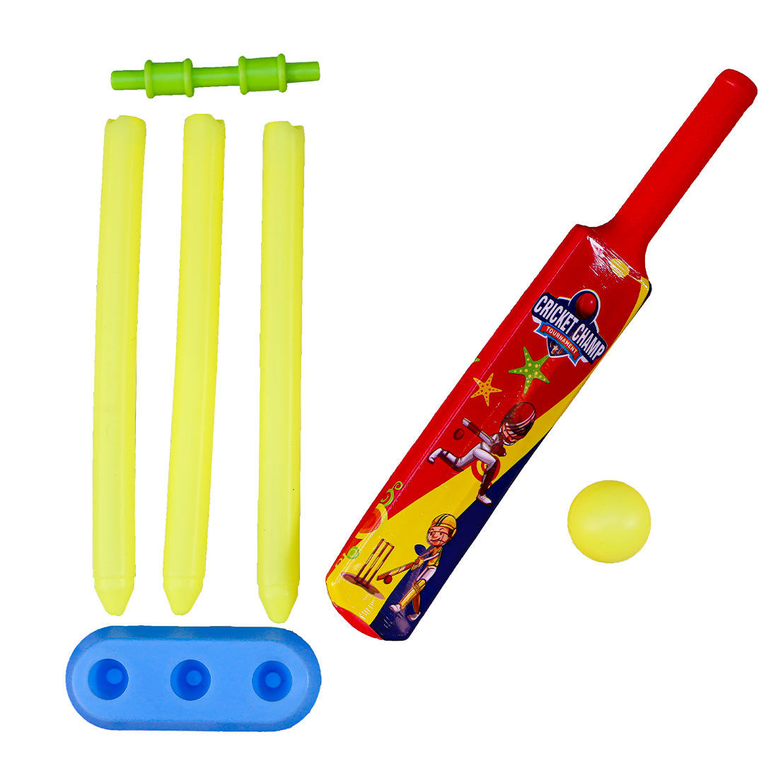 Toybharat Small Cricket Set Cricket | Multicolour | Activity Toy | Birthday Gift for Boy | Game & Sports