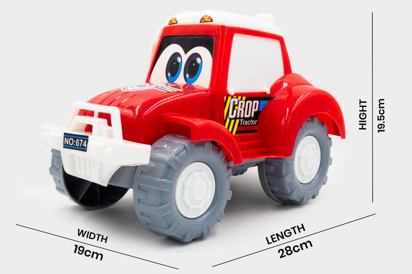 Toybharat Crop Tractor |Multicolour |Friction Power Toys| Birthday Gift for Boy and Girl Baby