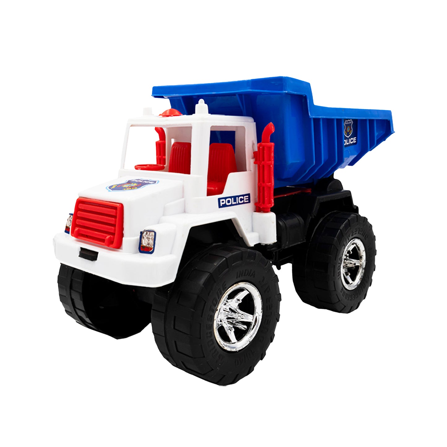 Toybharat Police Power Truck | Multicolour |Free wheel Toys| Birthday Gift for Boy and Girl Baby
