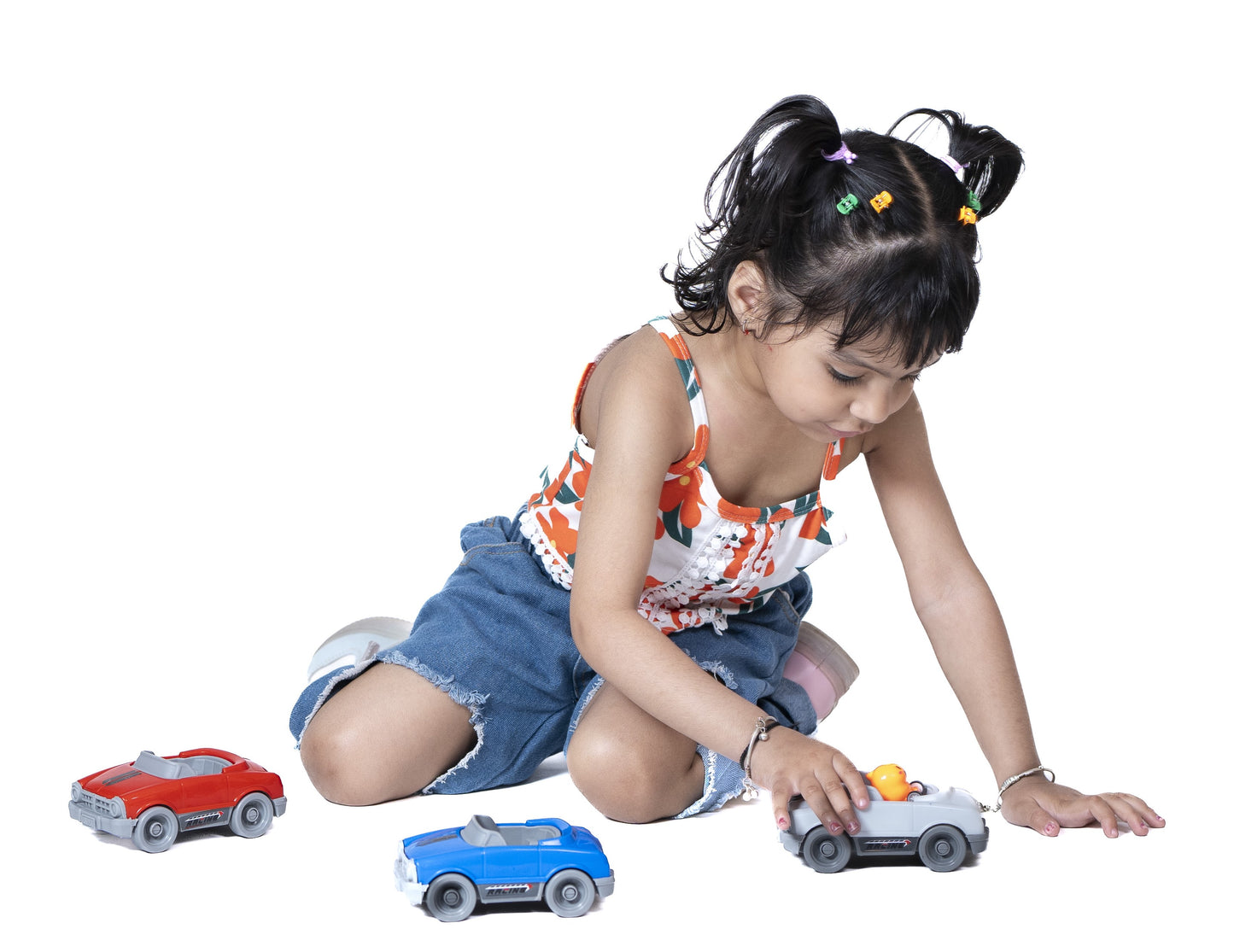 Toybharat Free Wheel Dinky Car |Multicolour |Free Wheel Toys| Toys Gift