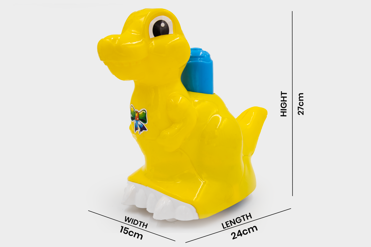 ToyBharat Push and Go Dinosaur Toy Car – A realistic, lightweight plastic toy for toddlers aged 1-3 years. Perfect birthday gift with push-and-go action, educational fun, and safe non-toxic build in random colour.