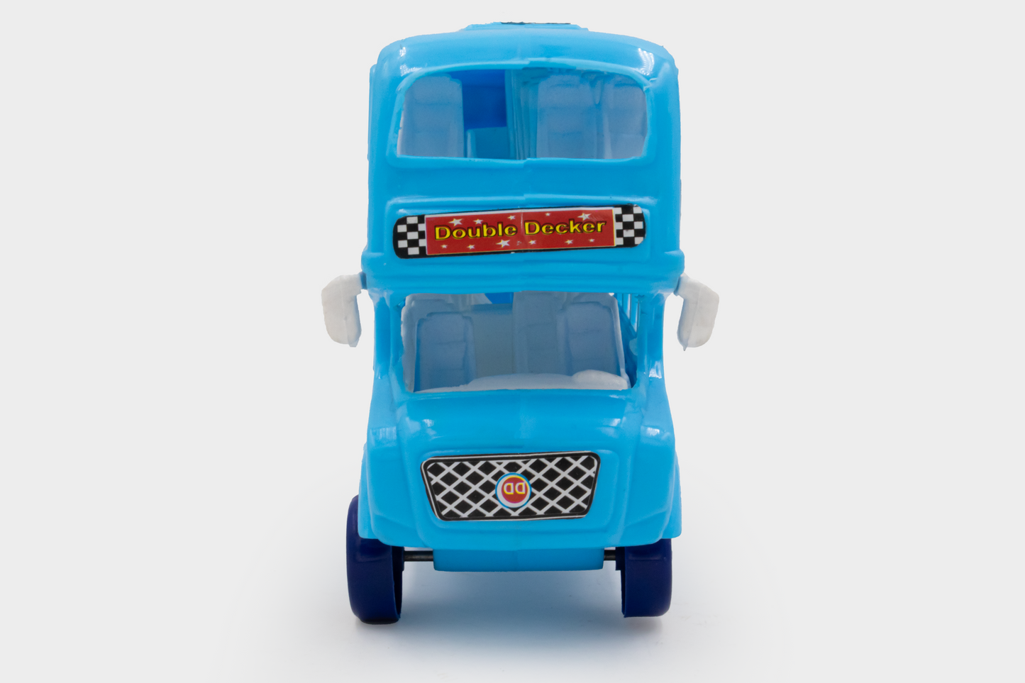 ToyBharat Double Decker Bus Friction Power Toy in Multicolour with Realistic Design is a perfect Kids Gift for ages 1-6 Years. Safe, Non-Toxic, Battery-Free, great for Indoor and Outdoor Play adventures.
