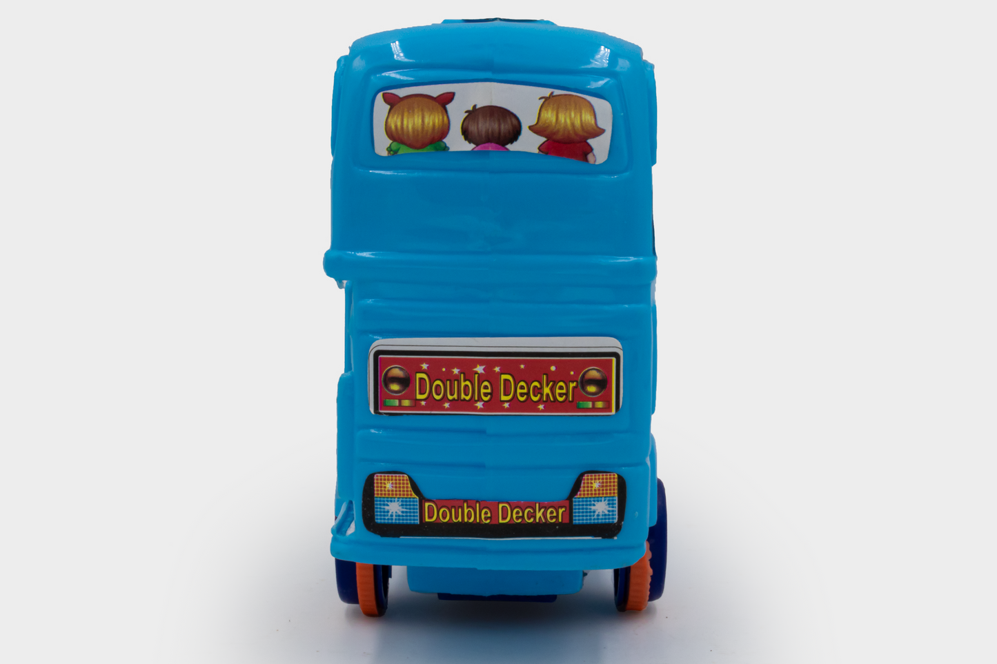 ToyBharat Double Decker Bus Friction Power Toy in Multicolour with Realistic Design is a perfect Kids Gift for ages 1-6 Years. Safe, Non-Toxic, Battery-Free, great for Indoor and Outdoor Play adventures.