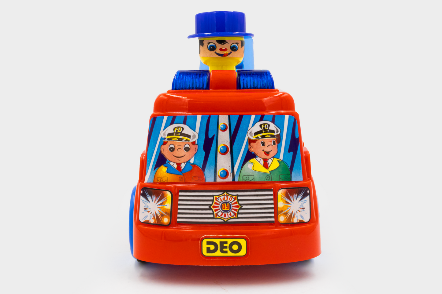 ToyBharat Push N Go Fire Brigade toy features a realistic design and vibrant multicolour finish. Perfect for kids aged 1-6 years, it's safe, non-toxic, and ideal for indoor and outdoor push-and-go play fun.