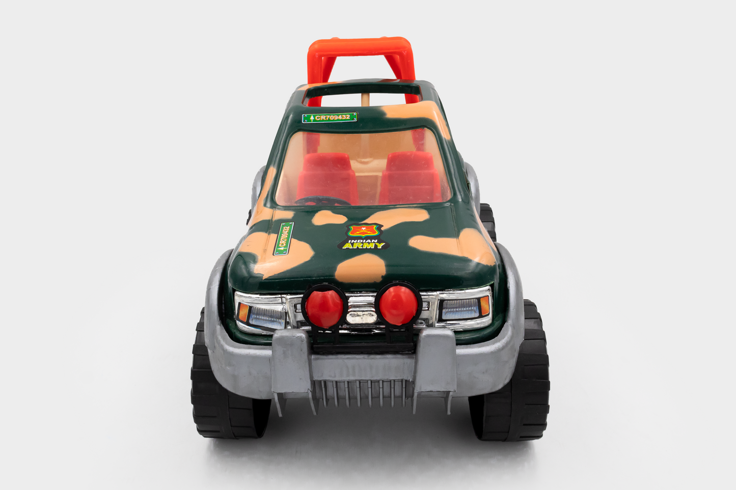 Toybharat Free Wheel Indian Army Jeep |Multicolour |Friction Power Toys