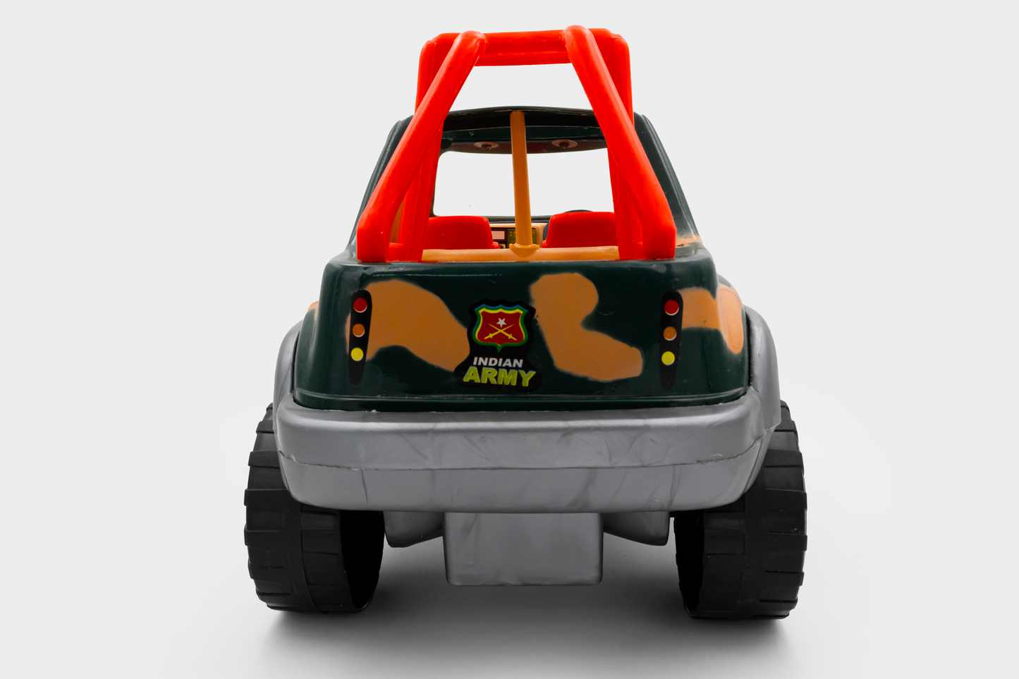 Toybharat Free Wheel Indian Army Jeep |Multicolour |Friction Power Toys