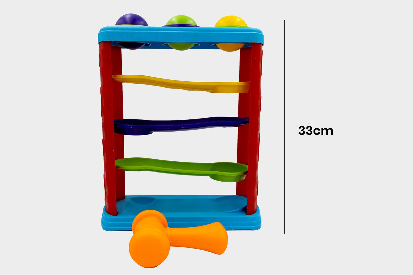 ToyBharat Hammer Ball Toys for Kids- Pounding Game Set for Baby Kids and Toddlers for Early Development, Best Toy for 1 Year Old Boys and Girls-Multi Color