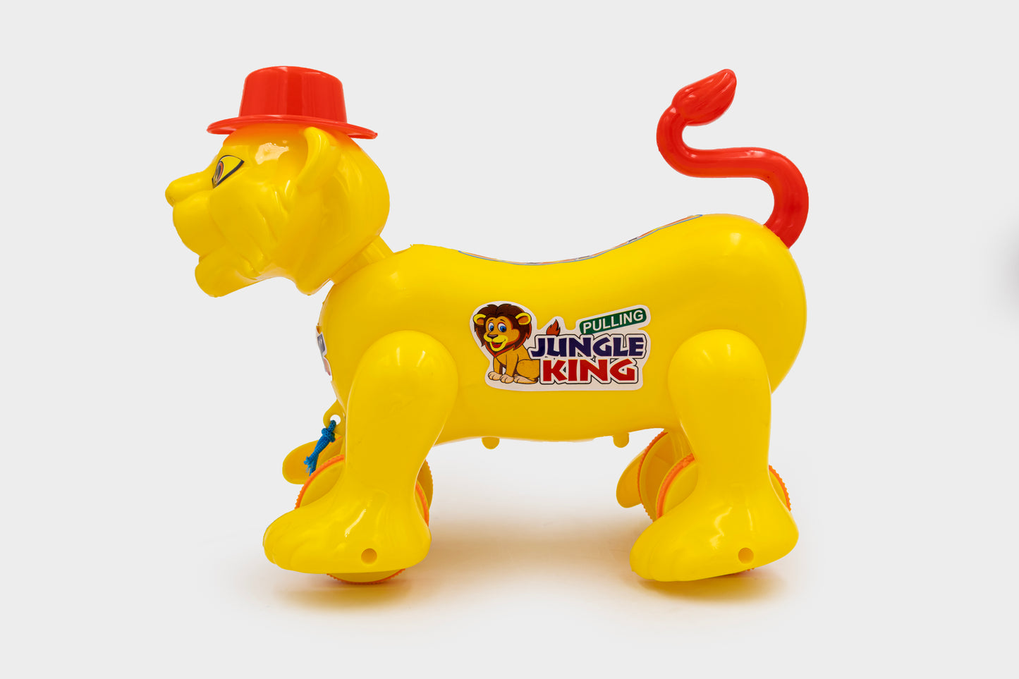 Toybharat Pulling Jungle King |Multicolour | Birthday Gift for Boy and Girl Baby |Pull Along Toy