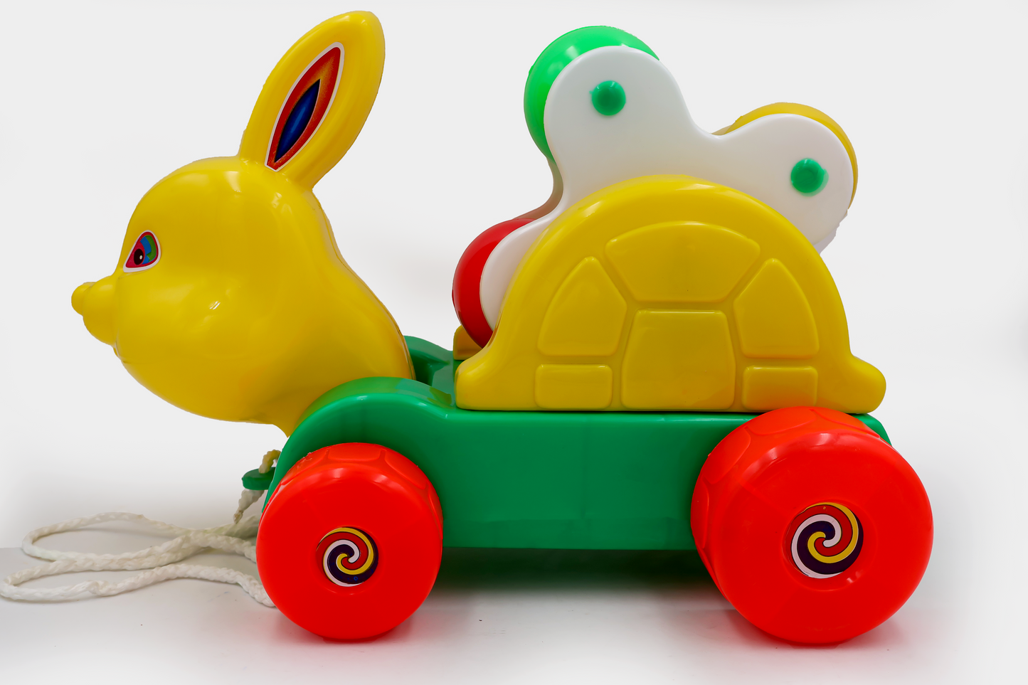 Toybharat Merry Go Round Bunny |Multicolour | Travel Toys | Pull Along Toy