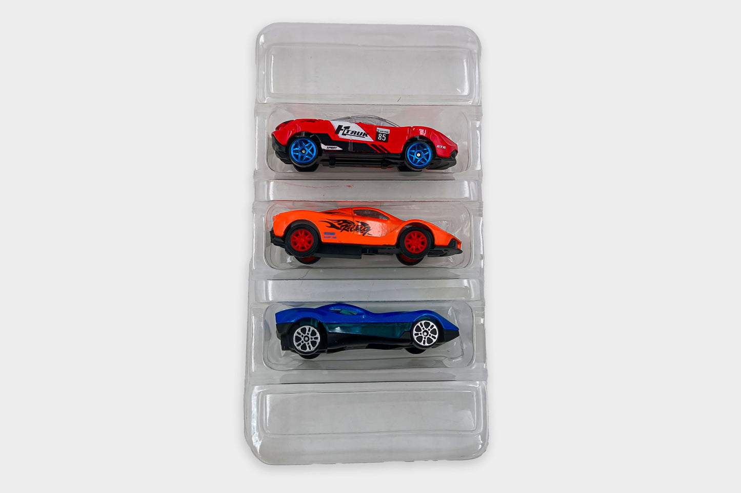 ToyBharat Metal Die Cast Car Set Free Wheel High Speed Unbreakable for Kids - Pack of 3, Small Racing Cars for Exciting Playtime Adventures, Multicolor